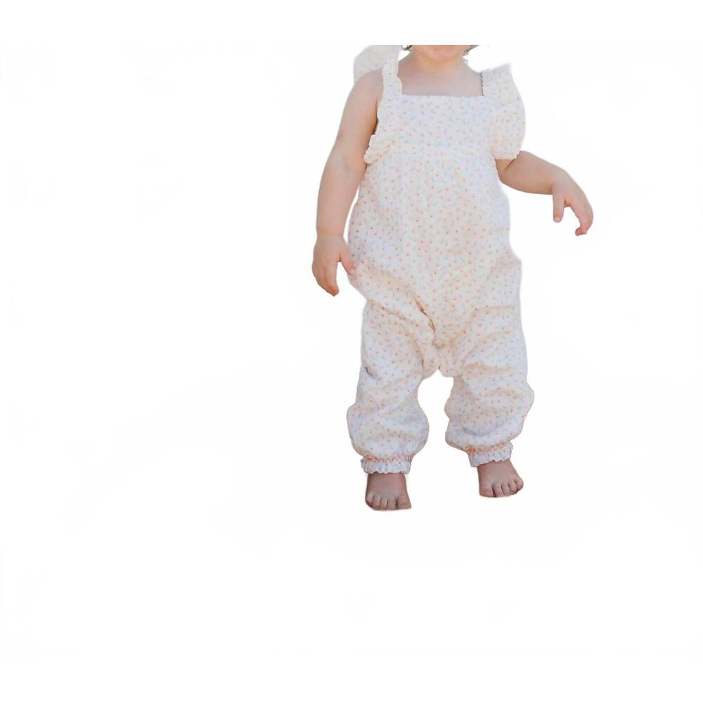 NEW BÚHO emma spring jumpsuit in cream/white